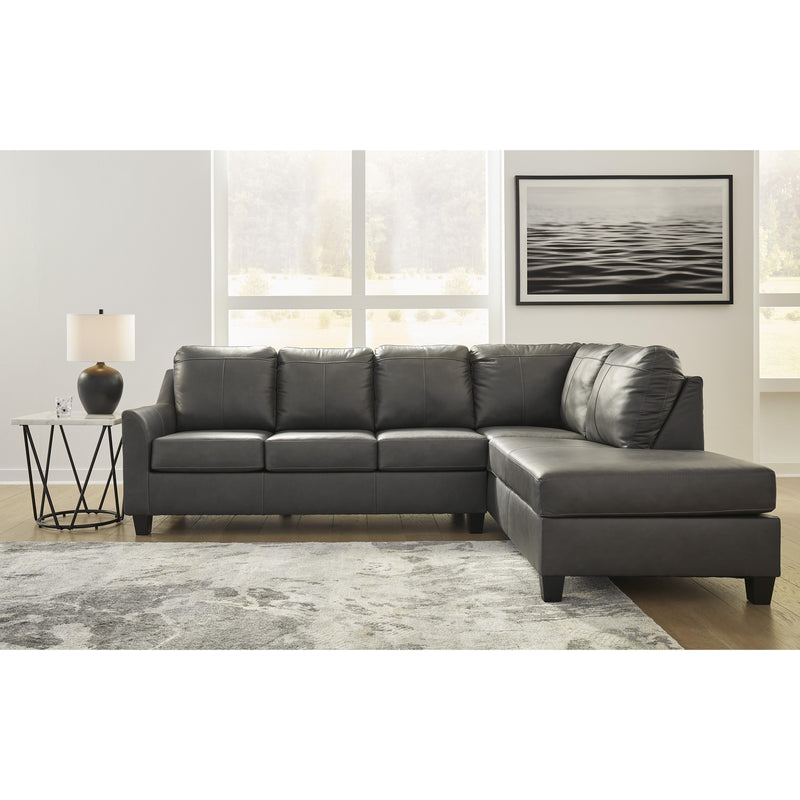 Signature Design by Ashley Valderno Leather 2 pc Sectional 4780466/4780417 IMAGE 4