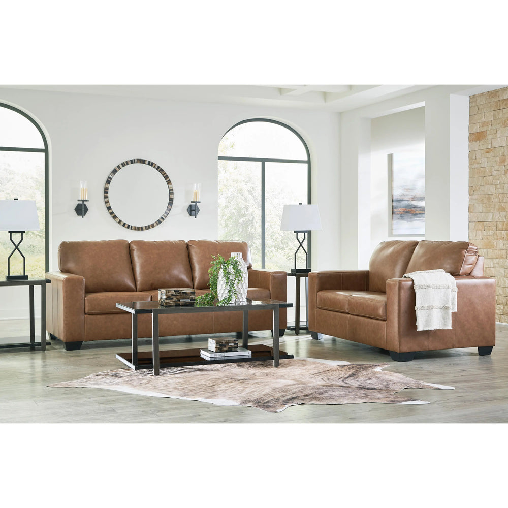 Signature Design by Ashley Bolsena Stationary Leather Match Sofa 5560338 IMAGE 12
