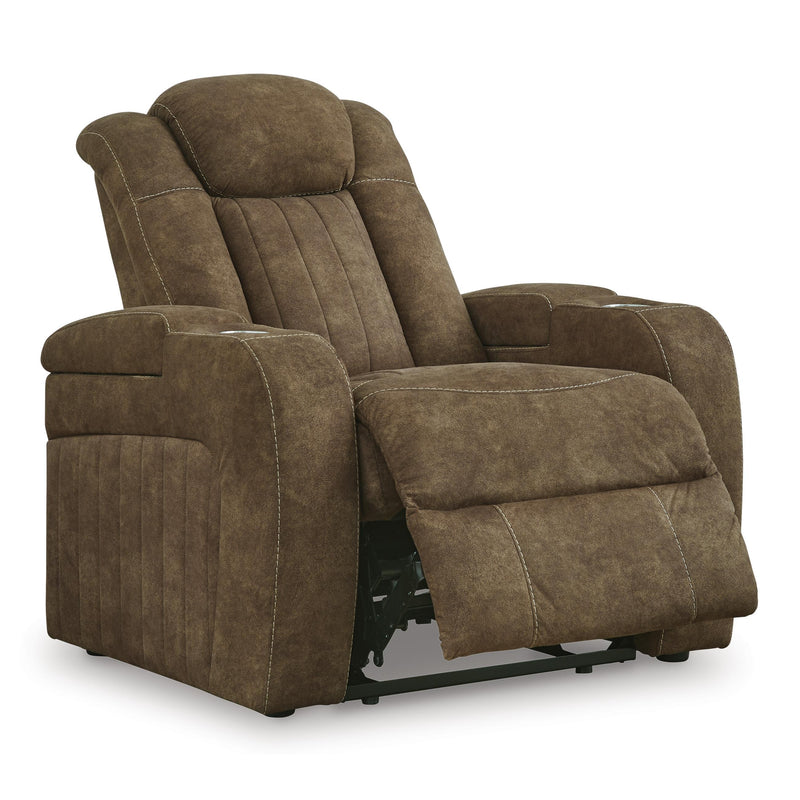 Signature Design by Ashley Wolfridge Power Leather Look Recliner 6070313 IMAGE 2