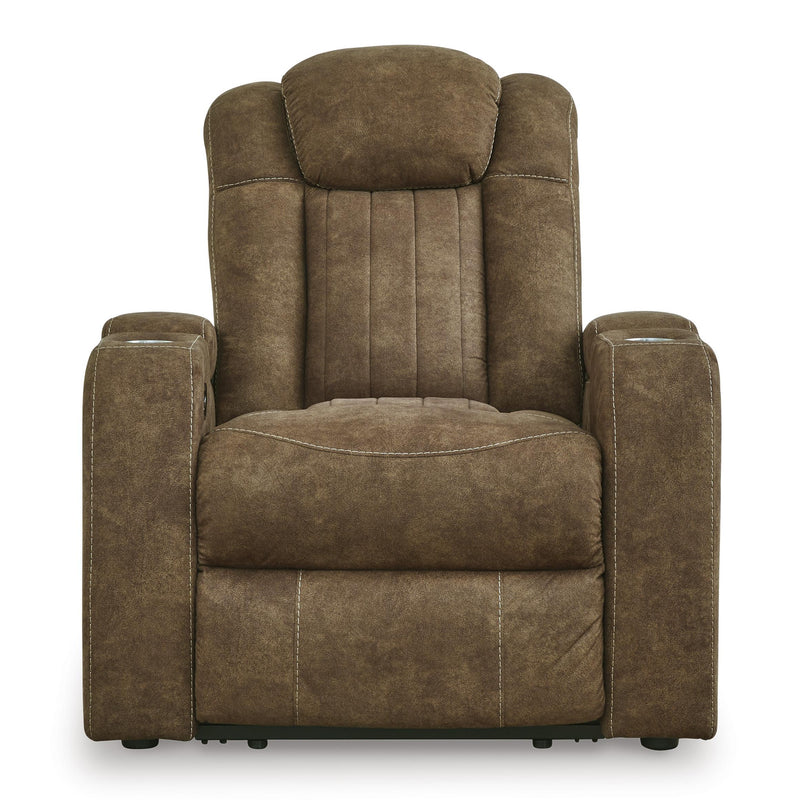 Signature Design by Ashley Wolfridge Power Leather Look Recliner 6070313 IMAGE 3