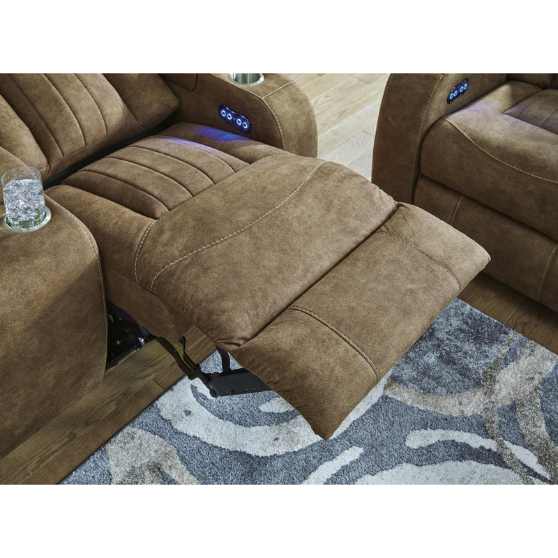 Signature Design by Ashley Wolfridge Power Reclining Leather Look Sofa 6070315 IMAGE 11