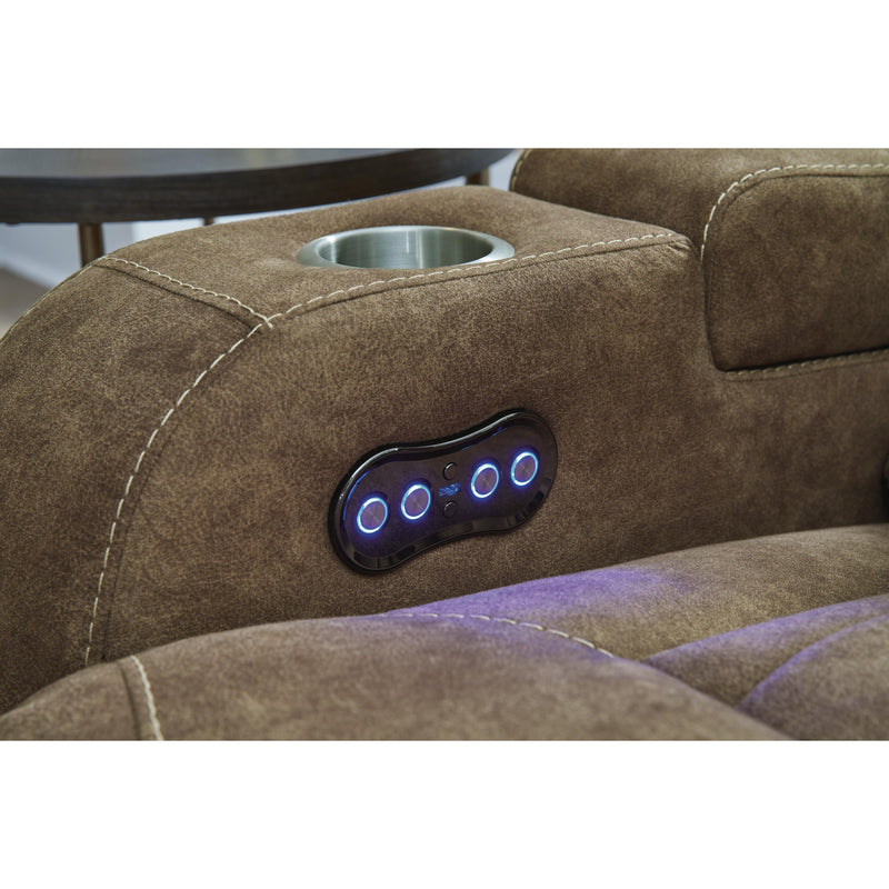 Signature Design by Ashley Wolfridge Power Reclining Leather Look Sofa 6070315 IMAGE 13