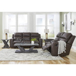 Signature Design by Ashley Lavenhorne Reclining Leather Look Sofa 6330689 IMAGE 15