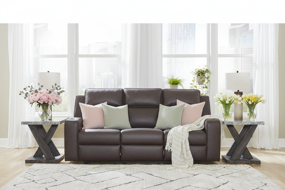 Signature Design by Ashley Lavenhorne Reclining Leather Look Sofa 6330689 IMAGE 6