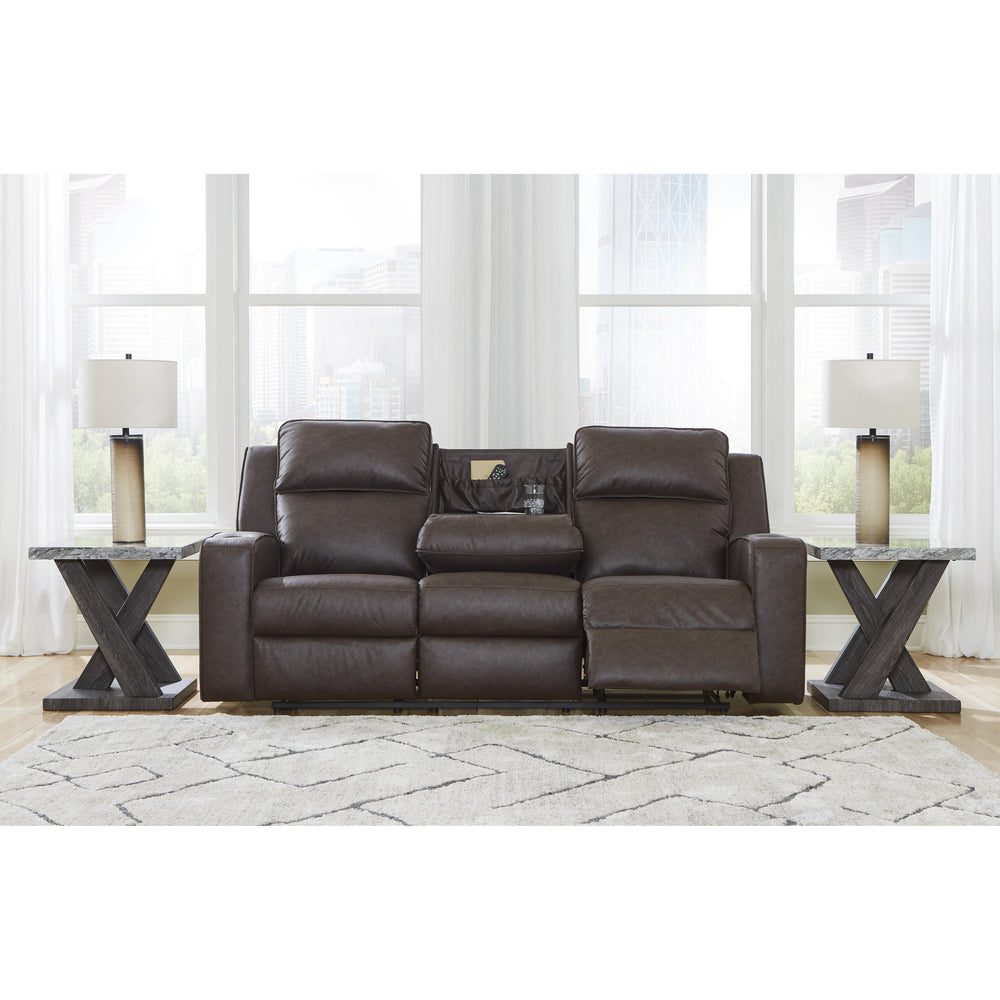 Signature Design by Ashley Lavenhorne Reclining Leather Look Sofa 6330689 IMAGE 7