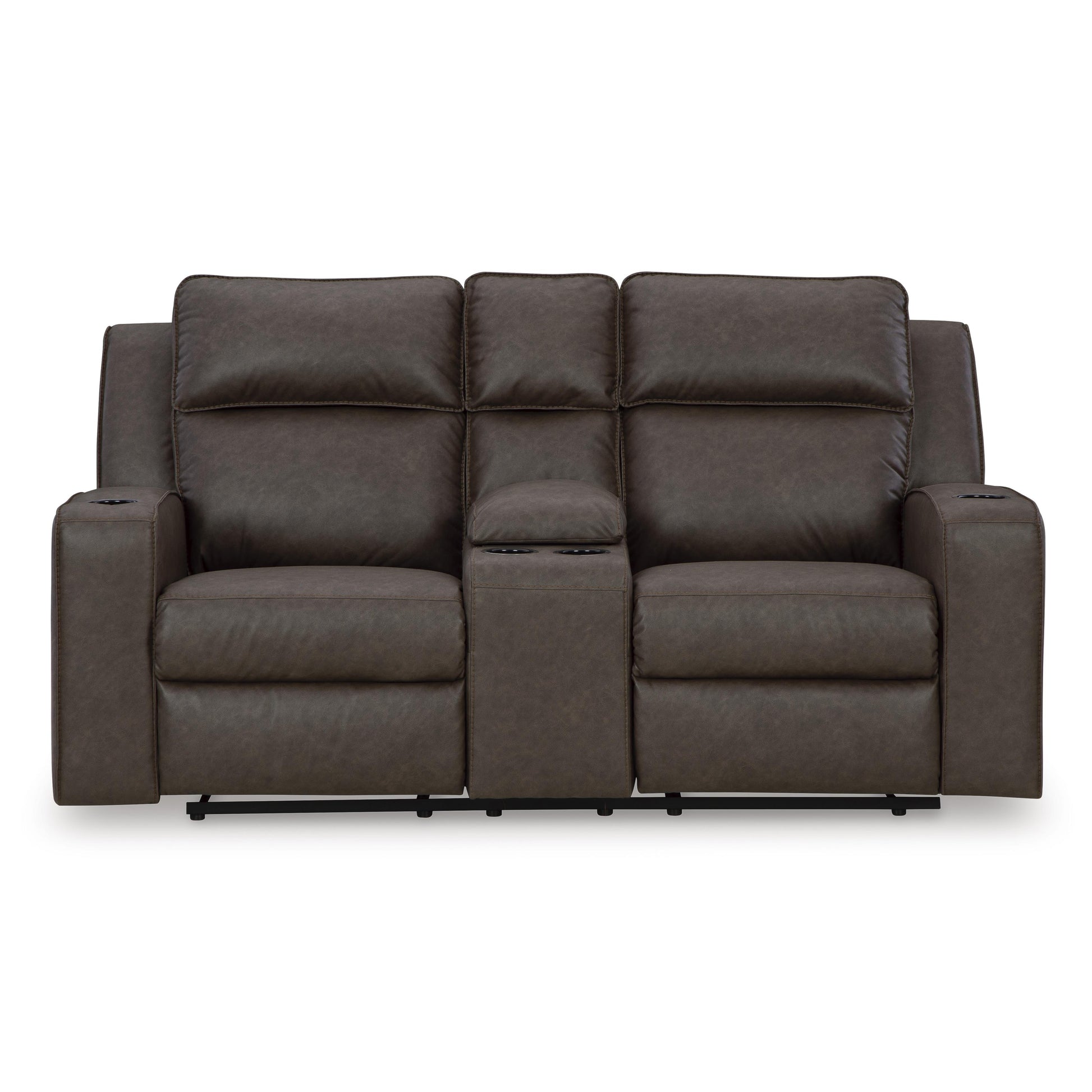 Signature Design by Ashley Lavenhorne Reclining Leather Look Loveseat 6330694 IMAGE 3