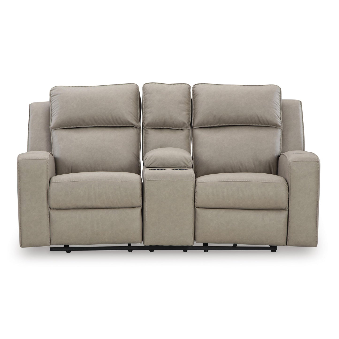 Signature Design by Ashley Lavenhorne Reclining Leather Look Loveseat 6330794 IMAGE 3