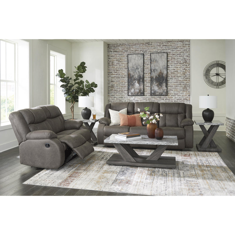 Signature Design by Ashley First Base Reclining Leather Look Loveseat 6880486 IMAGE 10