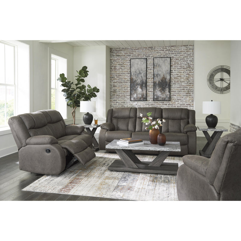 Signature Design by Ashley First Base Reclining Leather Look Loveseat 6880486 IMAGE 11
