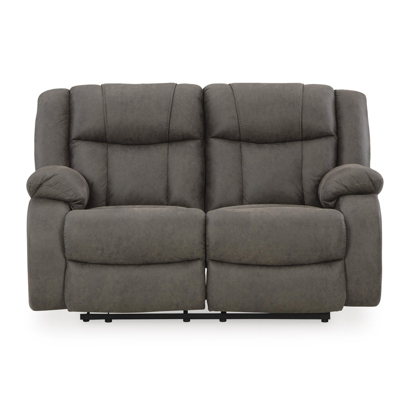 Signature Design by Ashley First Base Reclining Leather Look Loveseat 6880486 IMAGE 3