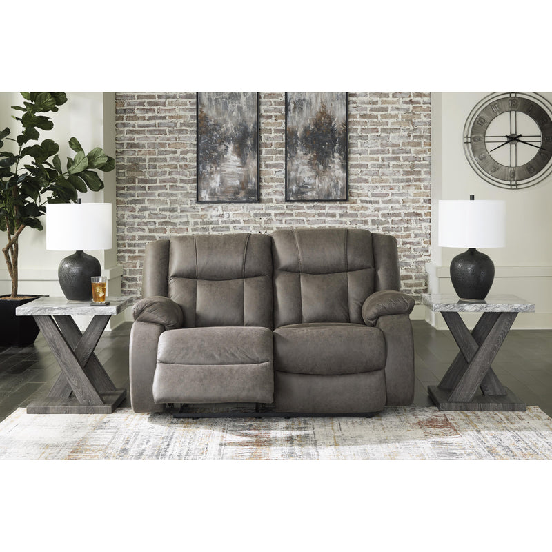 Signature Design by Ashley First Base Reclining Leather Look Loveseat 6880486 IMAGE 7