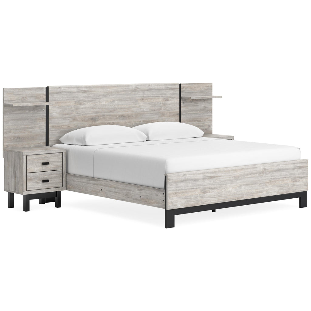  Signature Design by Ashley Vessalli B1036B8 King Panel Bed with Extensions IMAGE 1