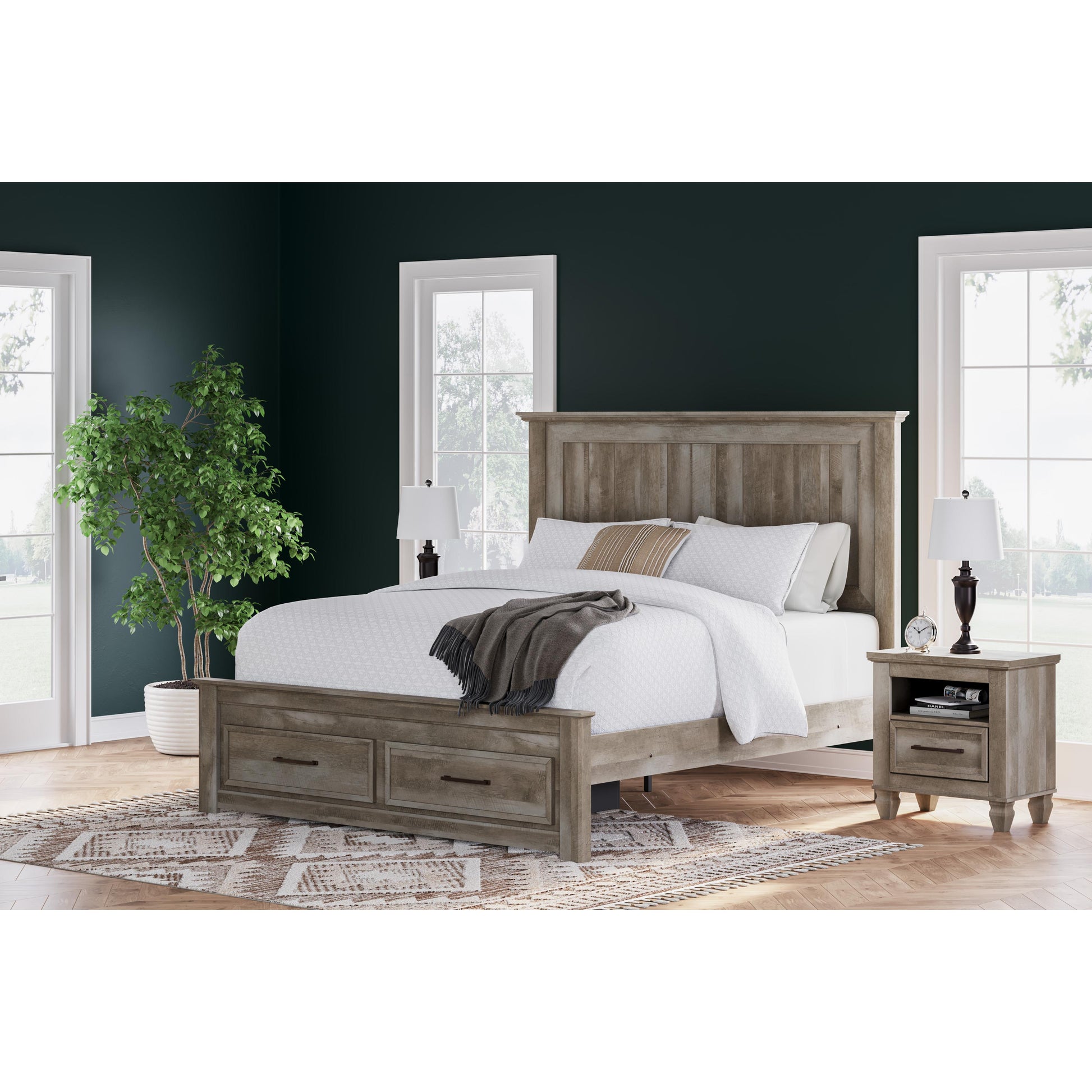 Signature Design by Ashley Yarbeck King Panel Bed with Storage B2710-58/B2710-56S/B2710-97 IMAGE 7