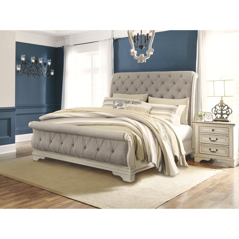 Signature Design by Ashley Realyn King Upholstered Sleigh Bed B743-78/B743-76/B743-99 IMAGE 6