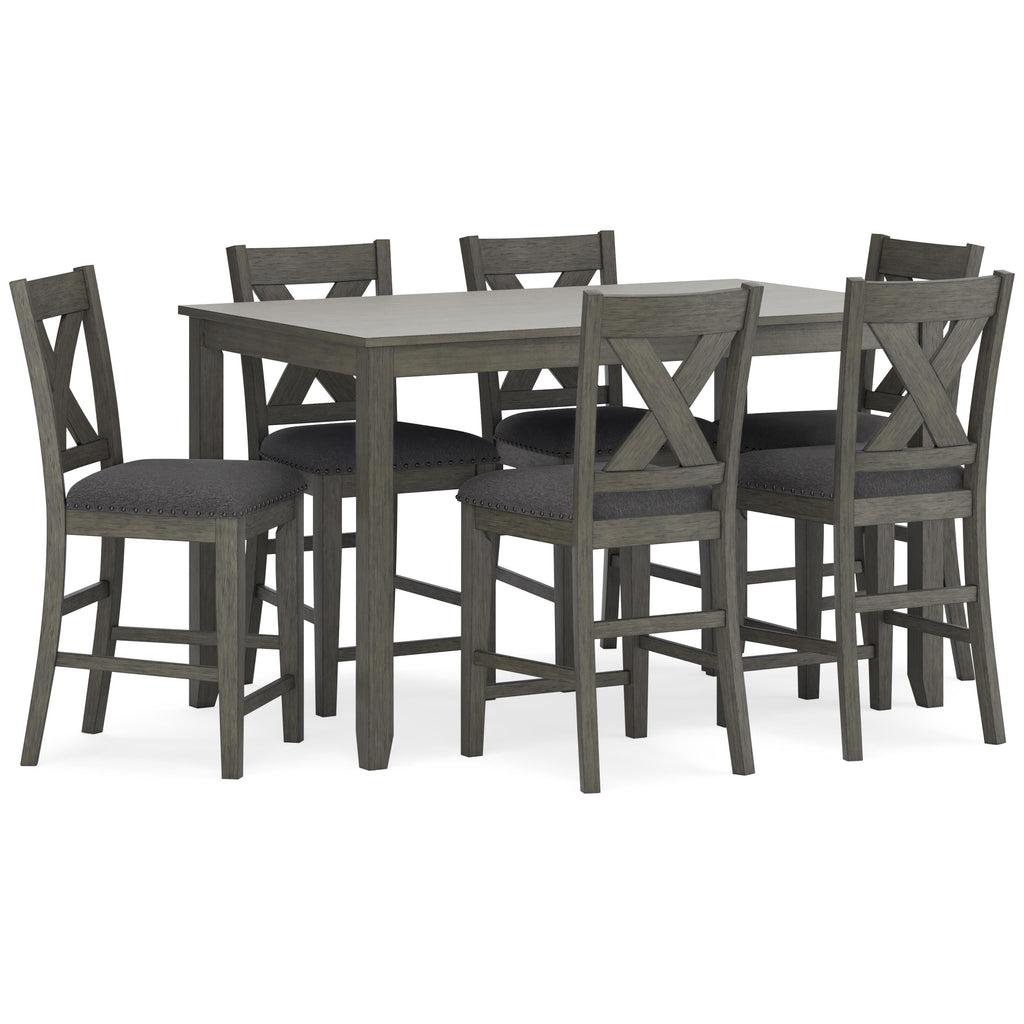  Signature Design by Ashley Caitbrook D388-423 Rectangular Dining Room Counter Table Set IMAGE 1