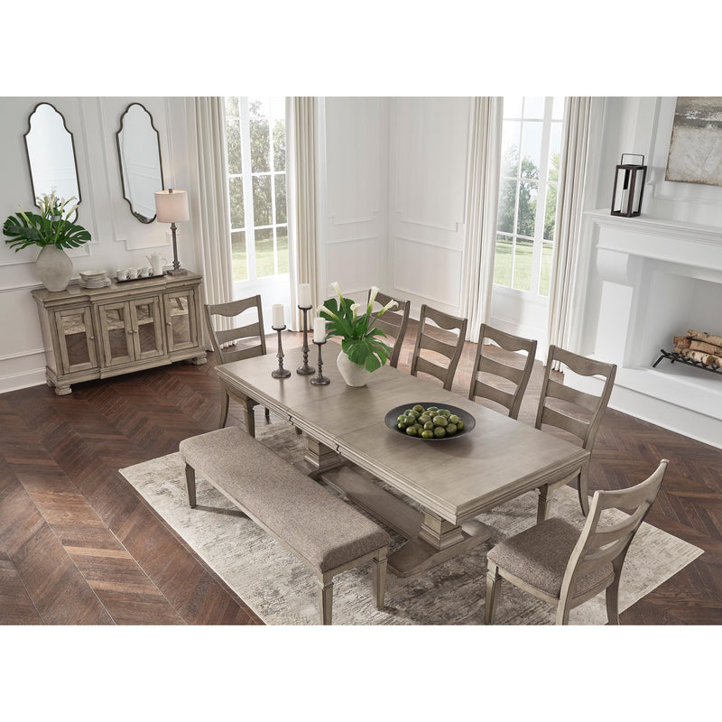 Signature Design by Ashley Lexorne Dining Table with Trestle Base D924-55B/D924-55T IMAGE 15
