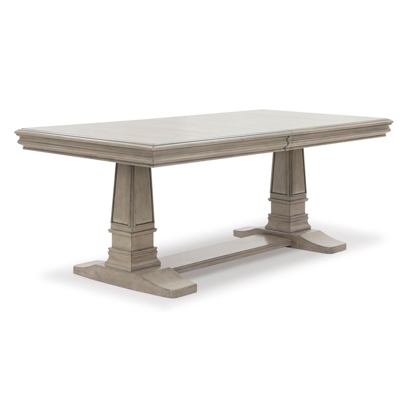 Signature Design by Ashley Lexorne Dining Table with Trestle Base D924-55B/D924-55T IMAGE 2