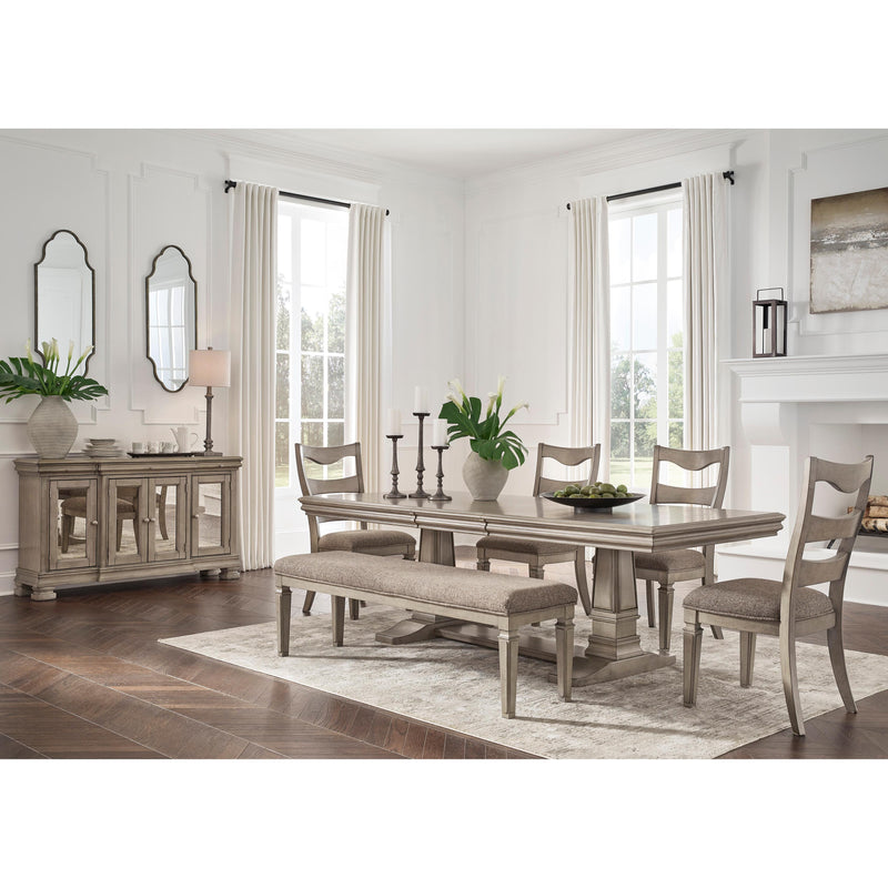 Signature Design by Ashley Lexorne Dining Table with Trestle Base D924-55B/D924-55T IMAGE 9