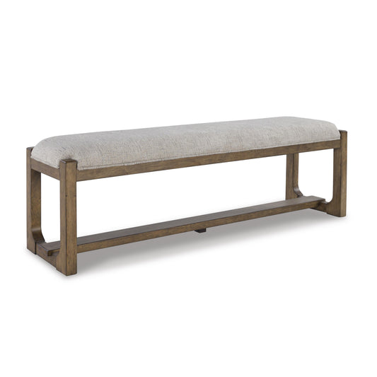 Signature Design by Ashley Cabalynn D974-00 Large Upholstered Dining Room Bench IMAGE 1