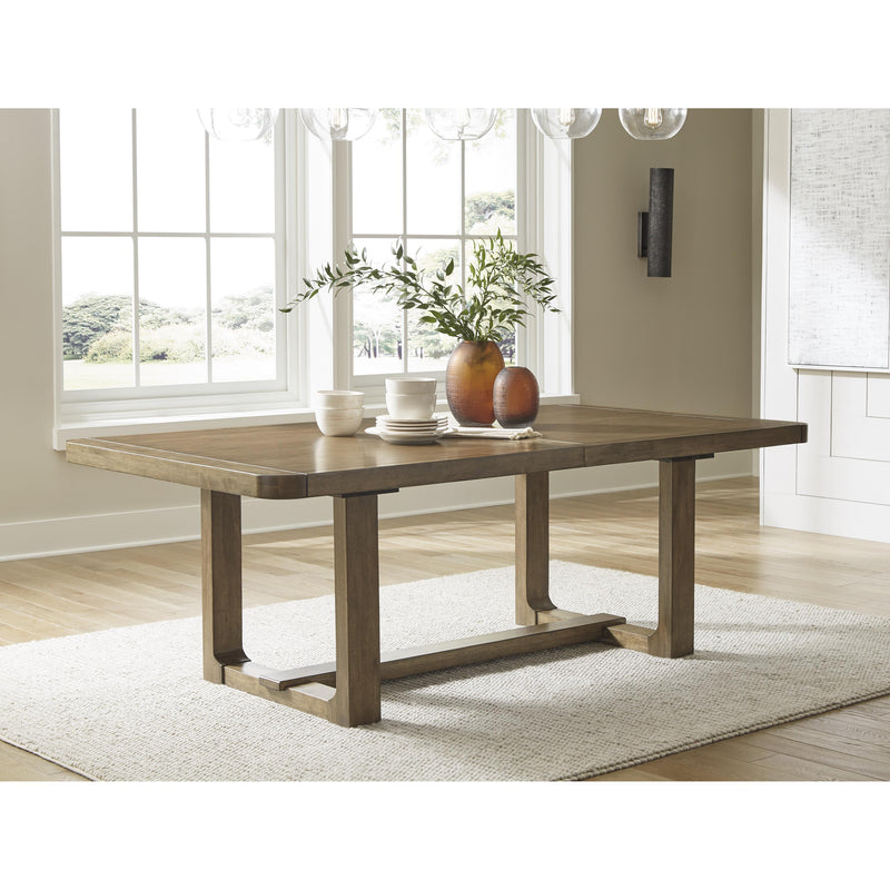 Signature Design by Ashley Cabalynn Dining Table with Trestle Base D974-35 IMAGE 9