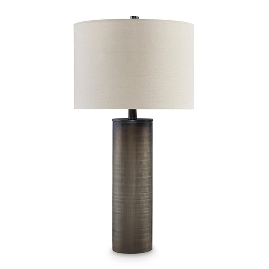  Signature Design by Ashley Dingerly L430824 Glass Table Lamp IMAGE 1
