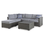  Signature Design by Ashley Petal Road P297-070 Loveseat Sectional/Ottoman/Table Set IMAGE 1