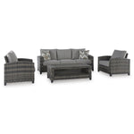  Signature Design by Ashley Oasis Court P335-081 Sofa/Chairs/Table Set IMAGE 1