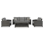  Signature Design by Ashley Oasis Court P335-081 Sofa/Chairs/Table Set IMAGE 2