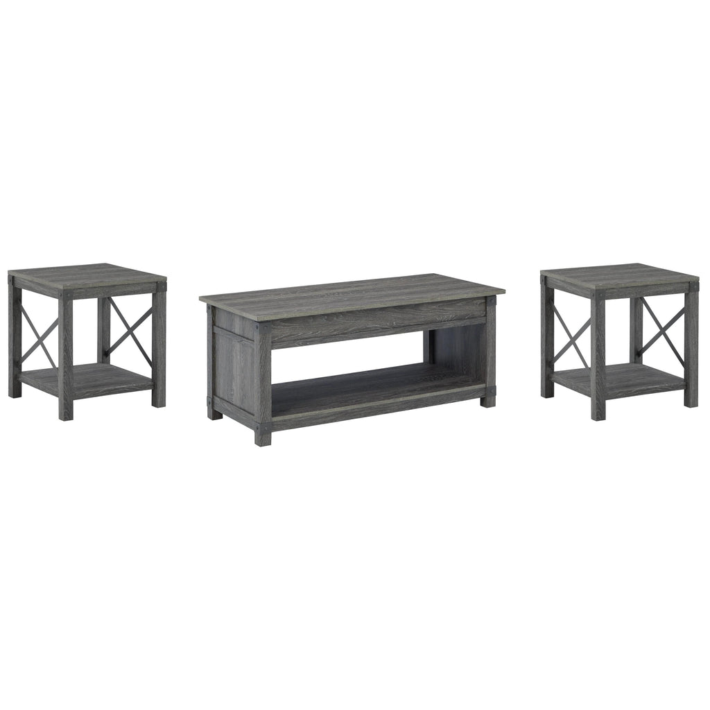  Signature Design by Ashley Freedan T175T1 Coffee Table and 2 End Tables IMAGE 1