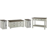  Signature Design by Ashley Bolanburg T637T4 Coffee Table and 2 Chairside End Tables with Console IMAGE 1