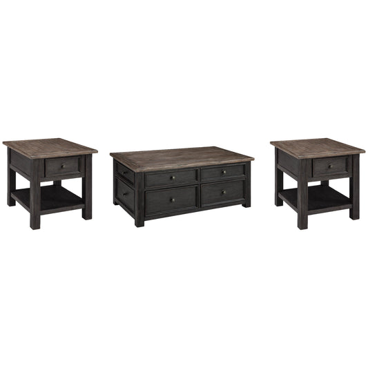  Signature Design by Ashley Tyler Creek T736T2 Coffee Table and 2 End Tables IMAGE 1