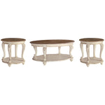  Signature Design by Ashley Realyn T743T1 Coffee Table and 2 End Tables IMAGE 1