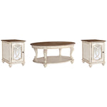  Signature Design by Ashley Realyn T743T2 Coffee Table and 2 End Tables IMAGE 1
