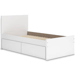  Signature Design by Ashley Onita EB9630B10 Twin Panel Platform Bed with 1 Side Storage IMAGE 1