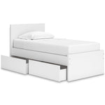  Signature Design by Ashley Onita EB9630B10 Twin Panel Platform Bed with 1 Side Storage IMAGE 2