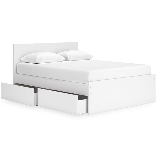  Signature Design by Ashley Onita EB9630B16 Queen Panel Platform Bed with 2 Side Storage IMAGE 2
