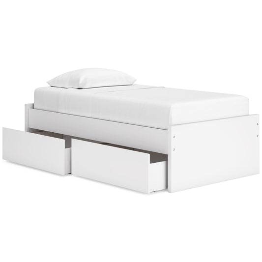  Signature Design by Ashley Onita EB9630B6 Twin Platform Bed with 1 Side Storage IMAGE 2