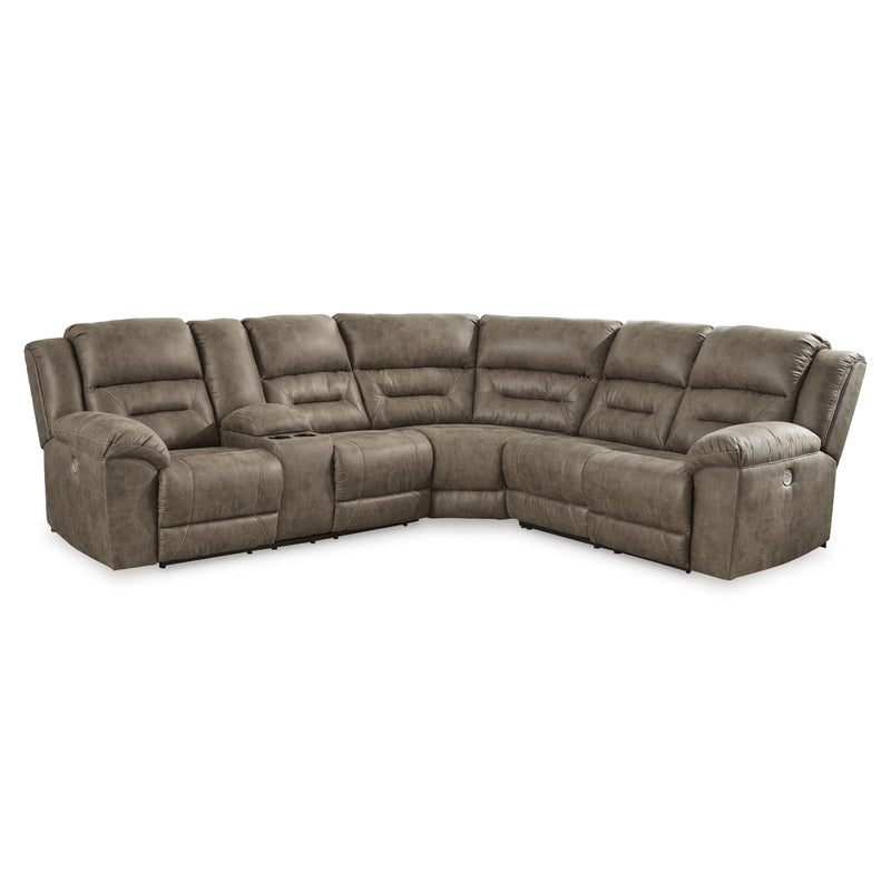 Signature Design by Ashley Ravenel Power Reclining Leather Look 3 pc Sectional 8310601/8310677/8310675 IMAGE 1