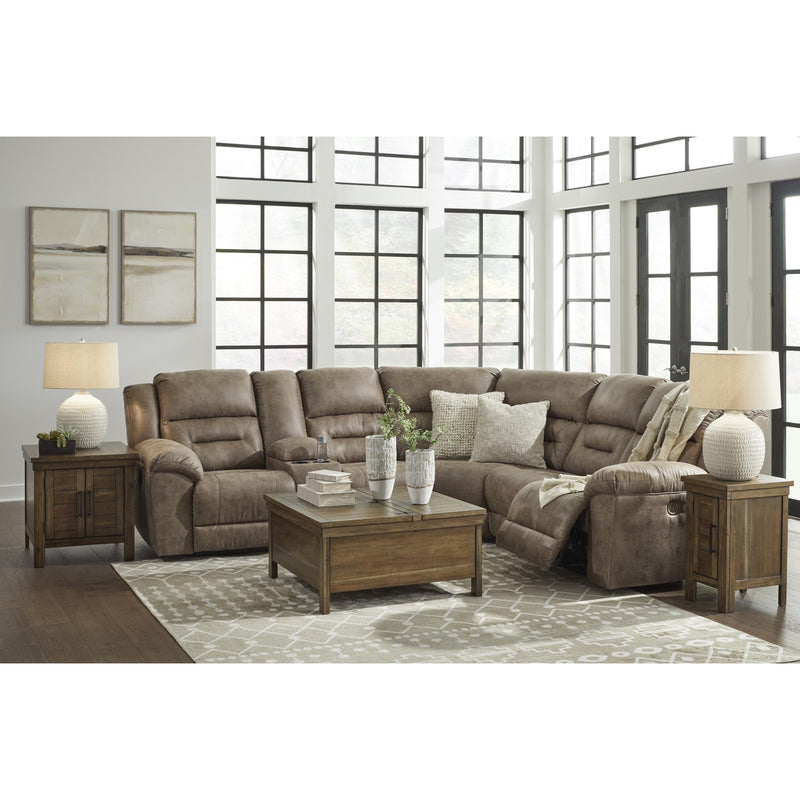 Signature Design by Ashley Ravenel Power Reclining Leather Look 3 pc Sectional 8310601/8310677/8310675 IMAGE 5