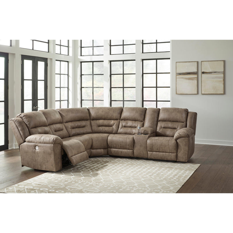 Signature Design by Ashley Ravenel Power Reclining Leather Look 3 pc Sectional 8310663/8310677/8310690 IMAGE 3