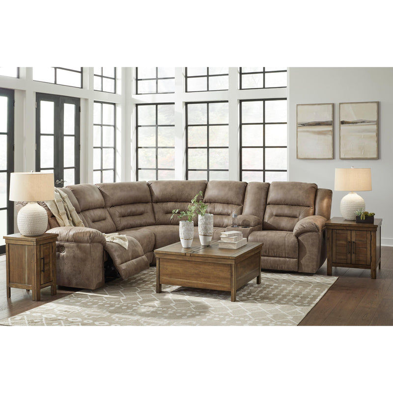Signature Design by Ashley Ravenel Power Reclining Leather Look 3 pc Sectional 8310663/8310677/8310690 IMAGE 4