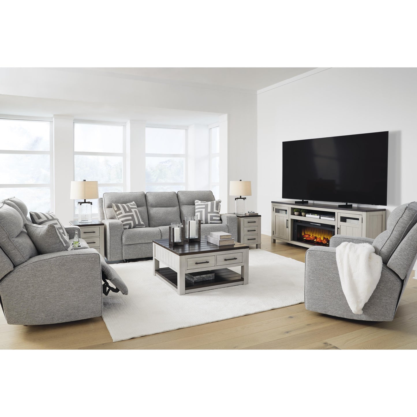 Signature Design by Ashley Biscoe Power Reclining Fabric Sofa 9050315 IMAGE 13