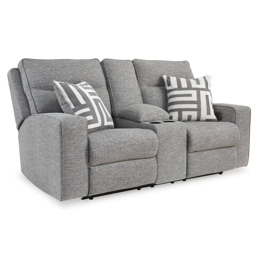 Signature Design by Ashley Biscoe Power Reclining Fabric Loveseat 9050318 IMAGE 1