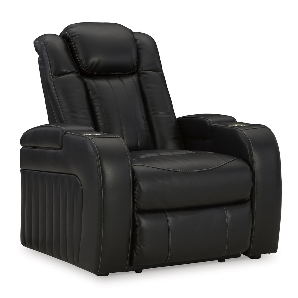 Signature Design by Ashley Caveman Den 9070313 Power Recliner with Adjustable Headrest IMAGE 1