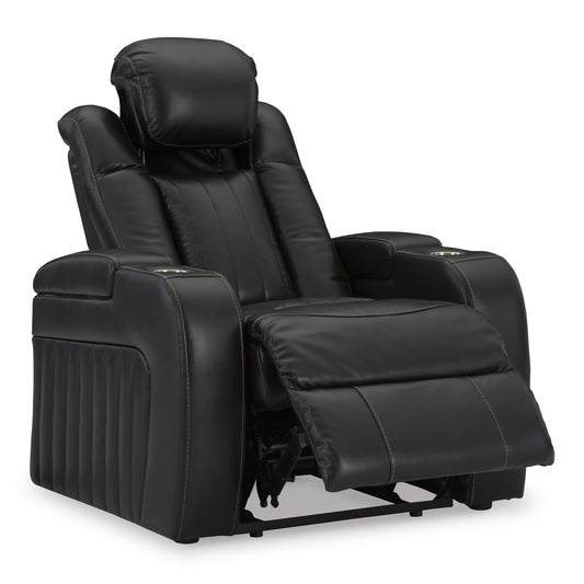 Signature Design by Ashley Caveman Den 9070313 Power Recliner with Adjustable Headrest IMAGE 2