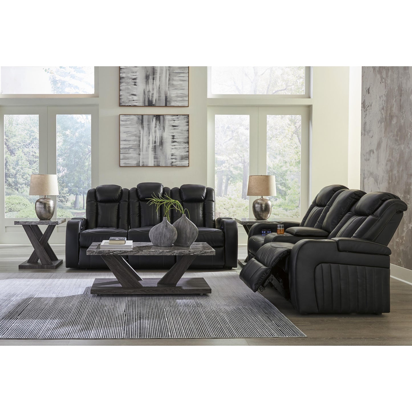 Signature Design by Ashley Caveman Den Power Reclining Leather Look Loveseat 9070318 IMAGE 13