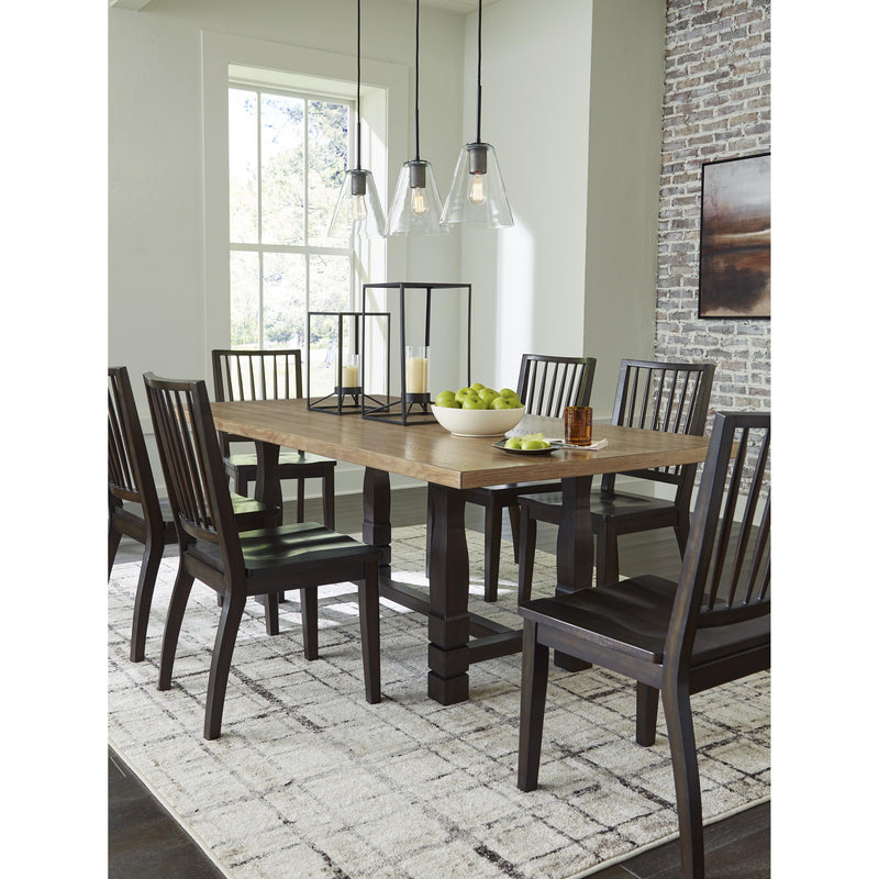 Signature Design by Ashley Charterton Dining Table with Trestle Base D753-25 IMAGE 10