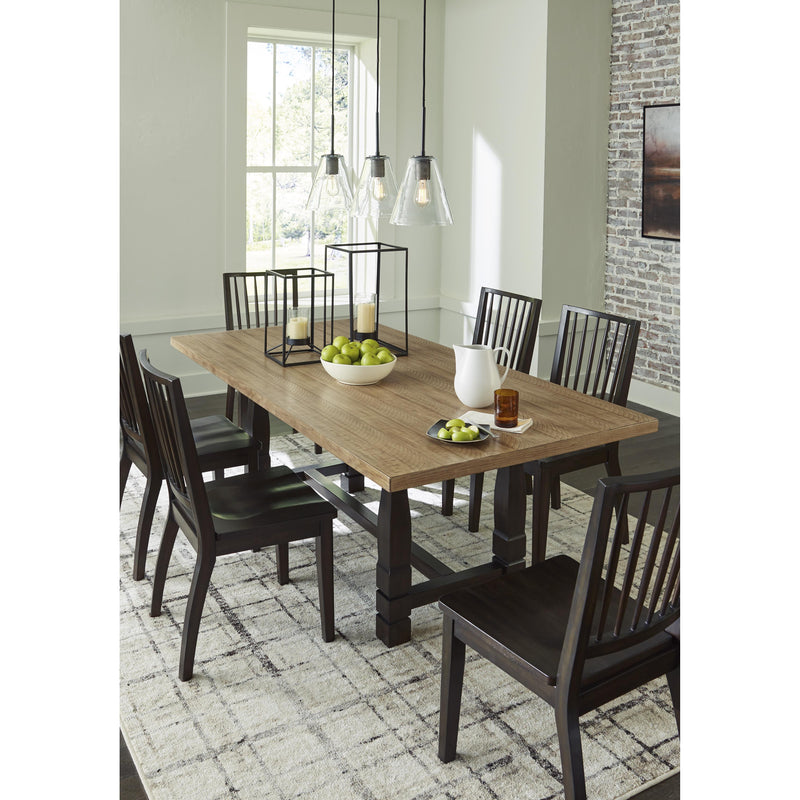 Signature Design by Ashley Charterton Dining Table with Trestle Base D753-25 IMAGE 11