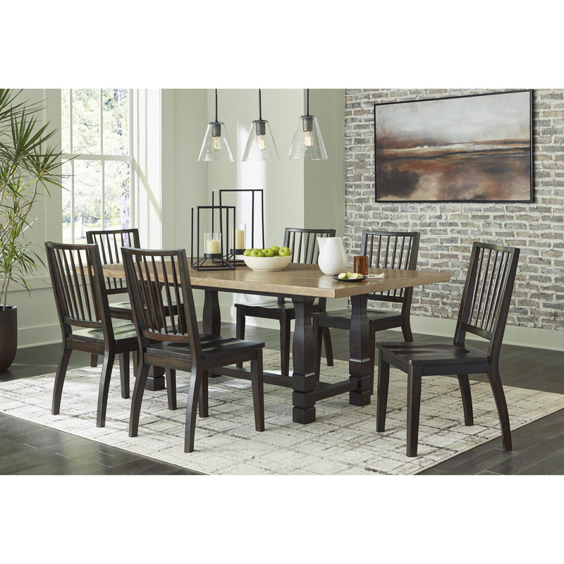 Signature Design by Ashley Charterton Dining Table with Trestle Base D753-25 IMAGE 12