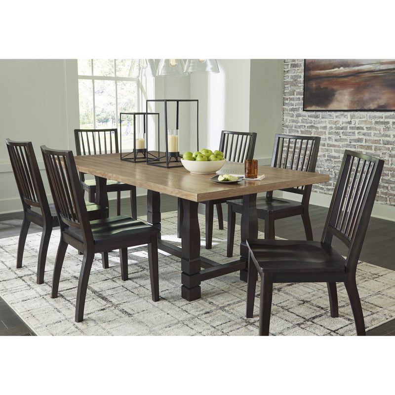 Signature Design by Ashley Charterton Dining Table with Trestle Base D753-25 IMAGE 8